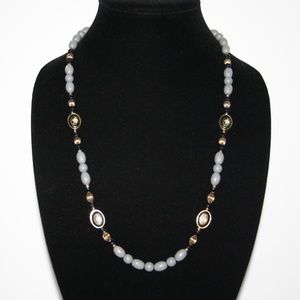 Vintage Jewelry - Beautiful gray gold and black cloisonne necklace Vintage Jewelry - Beautiful gray gold and black cloisonne necklace